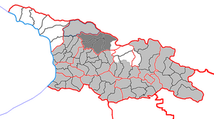 Рача-Лечхуми и Нижняя Сванетия на карте