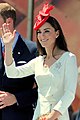 The Duchess of Cambridge (now the Princess of Wales) wearing the Maple leaf brooch, 2011