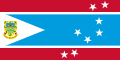 Bandeira de Tuvalu utilizada entre 1995 e 1997.