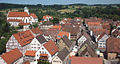 St.Nikolauskirche in Scheer mit Altstadt