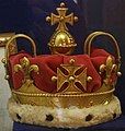 Reálný vzhled první známé koruny knížat z Walesu, knížete Frederika (kníže Charles byl korunován korunou jinou)