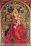 Мадонна в беседке из роз. 1473. Дерево, масло. Доминиканская церковь, Кольмар