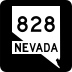 State Route 828 marker