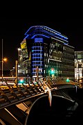 Berlin Kronprinzenbrücke at night