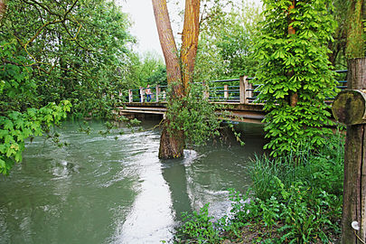 lors des inondations au sud de Troyes en mai 2013.