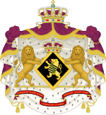 Description de l'image Coat of arms of a Princess of Belgium.svg.