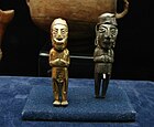 Silver and gold Inca statuettes, from the Musee D'Auch