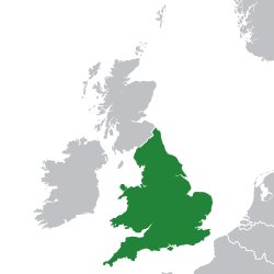 Англія: історичні кордони на карті