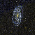 NGC 5033 en ultraviolet (GALEX).
