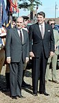 Ronald Reagan och François Mitterrand 1981.