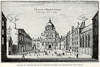 17. sajandi gravüür. Sorbonne'i kirik