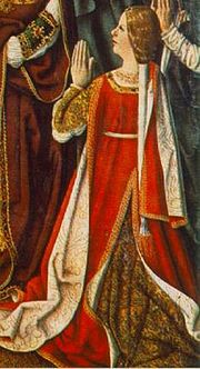 Фрагмент картины «Мадонна католических королей» Фернандо Гальего, 1490—1495 годы