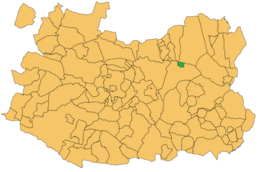 Llanos del Caudillo - Localizazion