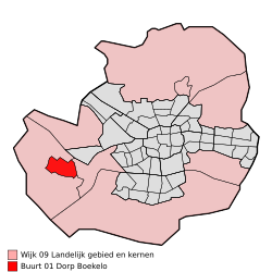 Lage von Boekelo in der Gemeinde Enschede