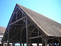 Krovna konstrukcija dvoslivnog krova, Milly la Forêt, Francuska.