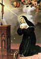 Sainte Rita de Cascia (1381-1457), d'origine italienne, veuve, moniale, célèbre pout être la sainte patronne des causes désespérées[18],[19]