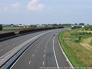 Autostrada A58 is the second ring road east of Milan after the Autostrada A51