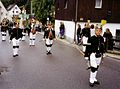 Miners' Association of Pobershau in their parade uniform (2004)