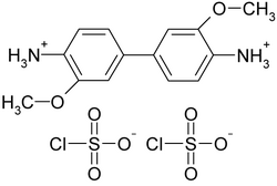 Struktur des o-Dianisidinchlorsulfonat