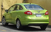 Ford Fiesta sedan (Jamaica; Americas-styling pre-facelift)