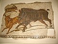 Mosaic of a Wild boar and dog. CE 3rd century