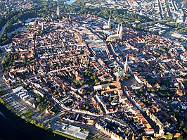 Lübeck van boven gezien