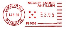 1996: в статусе той же автономии, объединявшей после выхода Арубы в 1986 году пять островов (обозначены пятью звёздочками)