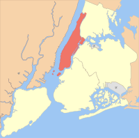 マンハッタン区 / ニューヨーク郡の位置図