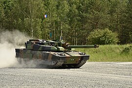 Char de combat Leclerc participant à Strong Europe Tank Challenge.