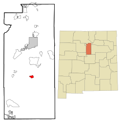 Location of Galisteo, New Mexico