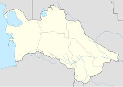 Farap'ın Türkmenistan'daki konumu