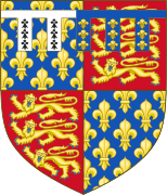Blason en tant que duc de Hereford et de Lancastre.