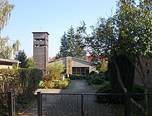 Turm der Stadtkirche und Katholische Kirche