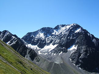 Der Puitkogel, einer der aussichtsreichsten Gipfel des Geigenkamms