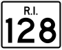 Route 128 marker