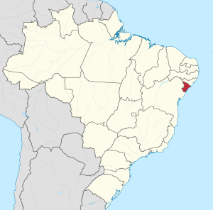 Localização de Sergipe no Brasil