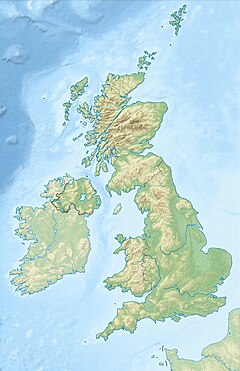 Hadrianus mur på kartan över Storbritannien
