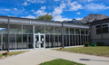 Glass Hallway at Skyline High School