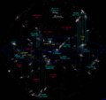 Mapa de les parets més properes, buits i supercúmuls.