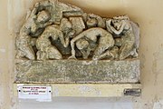 Worship scenes stone at ASI Museum, Amaravathi