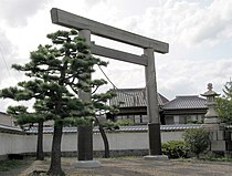 桑名宿　七里の渡し跡の鳥居