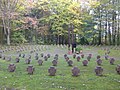 Dillingen/Saar, Ehrenfriedhof für im Zweiten Weltkrieg getötete Soldaten auf dem Waldfriedhof auf der Pachtener Heide