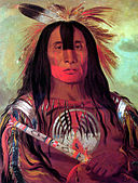 Джордж Кэтлин. «Вождь племени черноногих», 1832