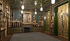 Дж. Уистлер. «Павлинья комната». 1876—1877. Холст, дерево, кожа, масло, сусальное золото. Художественная галерея Фрира, Вашингтон, США