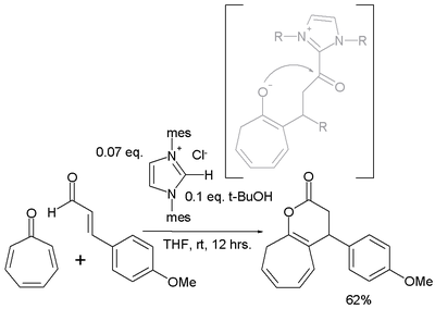 Tropone annulation reaction