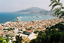 Hlavní město Zakynthos a jeho přístav