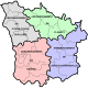 Les 4 arrondissements de la Nièvre