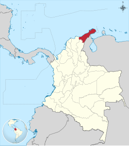 Kaart van La Guajira