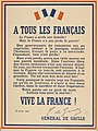 Generaal Charles de Gaulle se oproep “Aan al die Franse!” op 18 Junie 1940