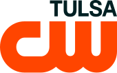 The CW network logo in orange with "Tulsa" in a sans serif on top, right-aligned